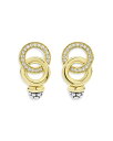 【送料無料】 ラゴス レディース ピアス・イヤリング アクセサリー 18K Yellow Gold & Sterling Silver Signature Caviar Diamond Statement Earrings Gold/Silver