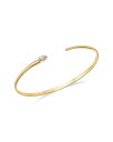 【送料無料】 ムーン & メドウ レディース ブレスレット・バングル・アンクレット アクセサリー 14K Yellow Gold Pear Cut Diamon...