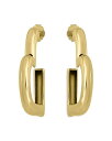 【送料無料】 アクア レディース ピアス・イヤリング アクセサリー Gold Plate Open Heart Half Hoop Earrings - Exclusive Gold