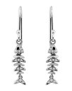 【送料無料】 アクア レディース ピアス・イヤリング アクセサリー Pav Fish Drop Earrings in Sterling Silver - Exclusive Silver