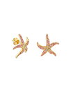 【送料無料】 シドニーエヴァン レディース ピアス・イヤリング アクセサリー 14K Yellow Gold Pink Sapphire & Diamond S...