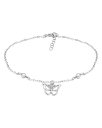 【送料無料】 アクア レディース ブレスレット・バングル・アンクレット アクセサリー Butterfly Ankle Bracelet Silver
