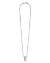 【送料無料】 ラゴス レディース ネックレス・チョーカー・ペンダントトップ アクセサリー Sterling Silver Caviar Spark Diamond U Pendant Necklace 16-18
