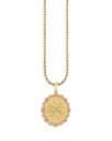 【送料無料】 シドニーエヴァン レディース ネックレス・チョーカー・ペンダントトップ アクセサリー Wicked x Sydney Evan 14K Yellow Gold Glinda Wand Diamond & Pink Sapphire Coin Pendant Necklace 18" Gold