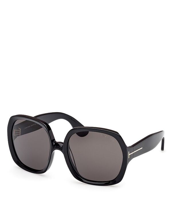 �ȥࡦ�ե����� ��ǥ����� ���������꡼ ���󥰥饹������������ Tom Ford Saffron Square Sunglasses 60mm Black/S...