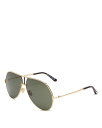 【送料無料】 トム・フォード レディース サングラス・アイウェア アクセサリー Rickie Aviator Sunglasses 63mm Gold/Green(4)