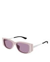 【送料無料】 マックイーン レディース サングラス・アイウェア アクセサリー Oval Sunglasses 55mm Pink(4)