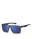 【送料無料】 カレーナ レディース サングラス・アイウェア アクセサリー Carduc Rectangle Sunglasses 57mm Brown/Blue(4)
