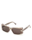 【送料無料】 マックスマーラ レディース サングラス・アイウェア アクセサリー Rectangular Sunglasses 54mm Gray/Smoke(4)