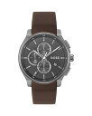 【送料無料】 ヒューゴボス レディース 腕時計 アクセサリー Peak 2.0 Chronograph 45mm Gray/Brown(2)