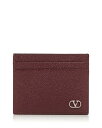 【送料無料】 ヴァレンティノ レディース 財布 アクセサリー VLogo Leather Card Case Red