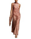 【送料無料】 レイス レディース ワンピース トップス Petite Lacey Printed Scarf Dress Pale Pink