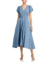 【送料無料】 ボス レディース ワンピース トップス Demnilia Midi Dress Tanzanite