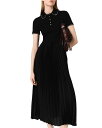 【送料無料】 マージュ レディース ワンピース トップス Polo Collar Pleated Maxi Dress Black