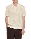 【送料無料】 サンドロ メンズ ポロシャツ トップス Cotton Polo Shirt Butter Cream