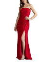 【送料無料】 タダシショージ レディース ワンピース トップス Dorsett Pleated Crepe Gown Red