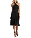 【送料無料】 タダシショージ レディース ワンピース トップス Darla Fringe Halter Dress Black