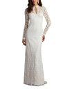 【送料無料】 タダシショージ レディース ワンピース トップス Heiss Embroidered Illusion Gown Ivory