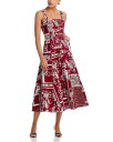 【送料無料】 サンク セプト レディース ワンピース トップス Veena Bandana Military Twill Dress Bordeaux
