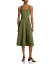 【送料無料】 ヴェロニカ ベアード レディース ワンピース トップス Ennis Mixed Media Dress Stone Army