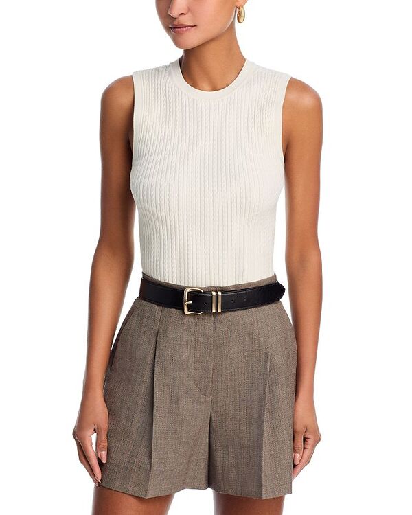 フレーム レディース トップス タンクトップ FRAME The Fine Cable Tank Top Cream クリーム