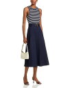 【送料無料】 ヴェロニカ ベアード レディース ワンピース トップス Jordyn Mixed Media Dress Navy/White