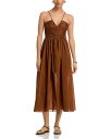 【送料無料】 エーエルシー レディース ワンピース トップス Rumi Crocheted Trim Dress Light Chestnut