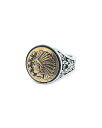 【送料無料】 キングベイビー レディース ワンピース トップス Men's Sterling Silver & Brass Alloy Liberty Head...