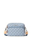 【送料無料】 エムジーウォレス レディース ショルダーバッグ バッグ Small Quilted Camera Bag Blue Seersucker/Silv...