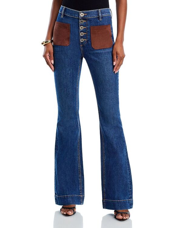 レイミー ブルック レディース ボトムス デニムパンツ ワイドレッグ ジーンズ Ramy Brook Cindy High Rise Wide Leg Jeans in Medium Wash Medium Wash