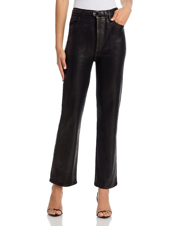 ե졼 ǥ ܥȥॹ ǥ˥ѥ   FRAME Le Sleek Coated High Rise Straight Jeans i...