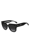 【送料無料】 イザベル マラン レディース サングラス・アイウェア アクセサリー Square Sunglasses 53mm Black(4)