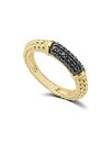 ラゴス レディース 指輪 アクセサリー Gold & Black Caviar Collection 18K Gold & Black Diamond Ring Black/Gold