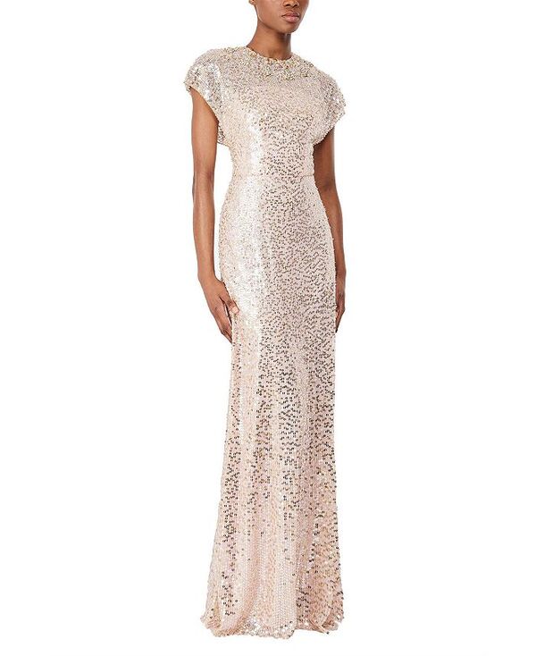 ジェニー・パッカム レディース トップス ワンピース スパンコール Jenny Packham Odisha Sequinned Gown Sugarのサムネイル