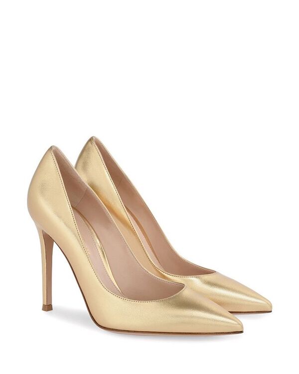 【送料無料】 ジャンヴィト ロッシ レディース パンプス シューズ Women's Gianvito 105 Pumps Gold Nappa Leatherのサムネイル