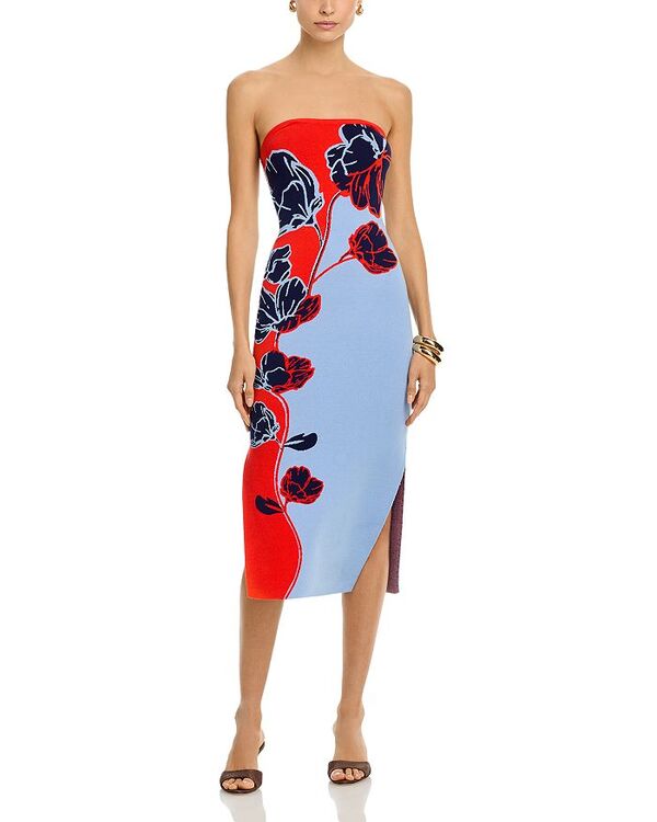 ミリー レディース トップス ワンピース ミディ ストラップレス MILLY Simone Strapless Midi Dress Multi マルチカラー