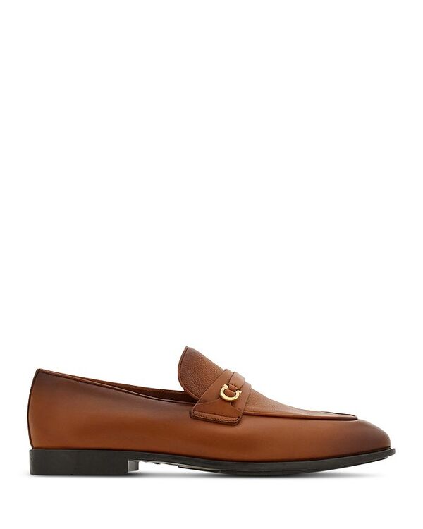 ե饬 ǥ 塼 åݥ󡦥ե 쥶 FERRAGAMO Men's Desio Leather Loafers Naturale