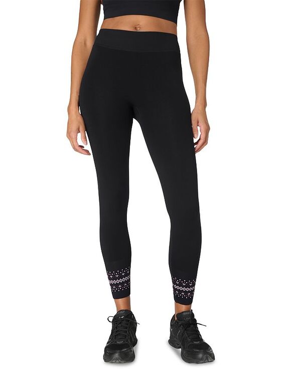 スウェッティベティ レディース ボトムス レギンス Sweaty Betty Fair Isle Base Layer Leggings Black..