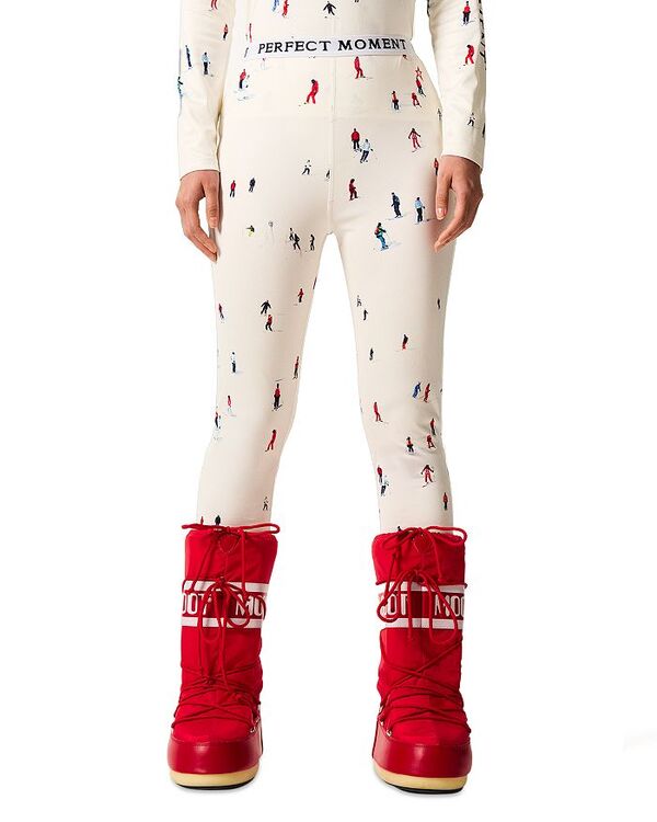 パーフェクトモーメント レディース ボトムス レギンス プリント Perfect Moment Printed Base Layer L..