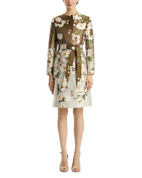     ǥ   Oscar de la Renta Cherry Blossom Degrade Jacquard Co...