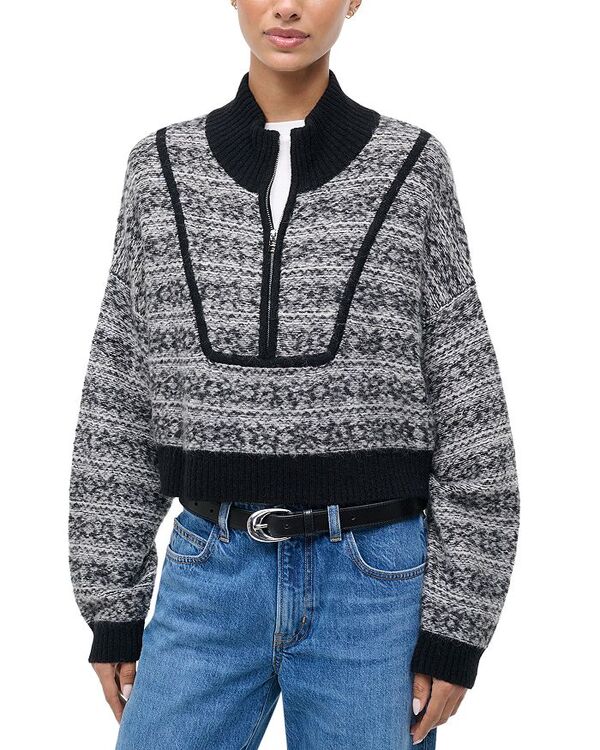スタウド レディース アウター ニット・セーター クロップド STAUD Cropped Hampton Sweater Telluride