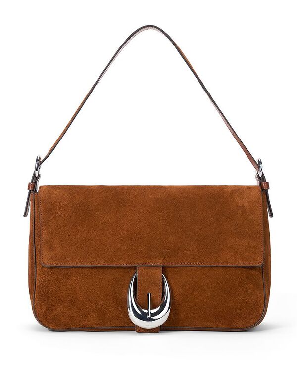 スタウド レディース バッグ スエード STAUD Harlow Medium Suede Shoulder Bag Tabacco