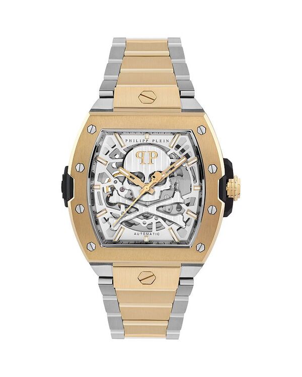 フィリッププレイン レディース アクセサリー 腕時計 PHILIPPLEIN The $keleton 2.0 Watch, 44mm Silver/Two Tone シルバー