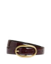 レイス レディース アクセサリー ベルト REISS Drew Patent Oval Buckle Belt Oxblood オックスブラッド