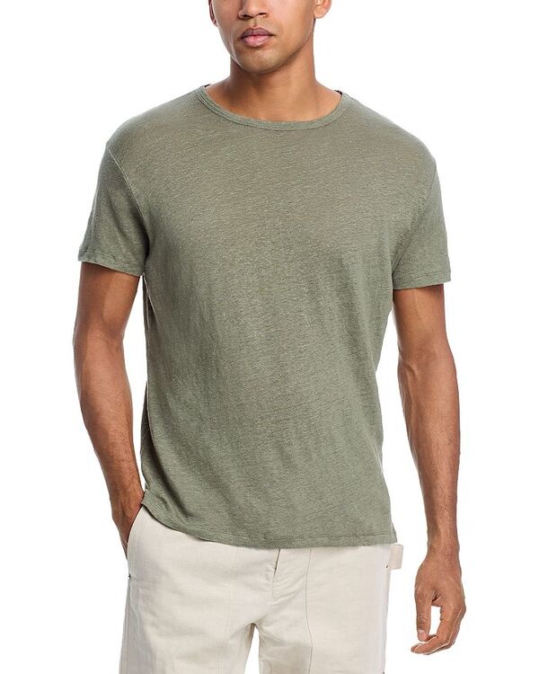 アレックスクレーン メンズ トップス Tシャツ レギュラーフィット リネン Alex Crane Sun Regular Fit Linen Tee Jade