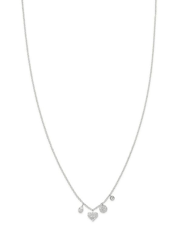 CeB fB[X lbNXE`[J[ ANZT[ 14K White Gold Diamond Charm Necklace 18 White