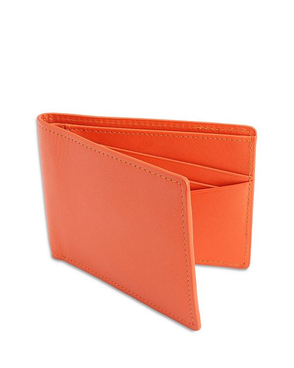 楽天ReVida 楽天市場店ロイス メンズ 財布 アクセサリー Leather RFID-Blocking 100 Step Wallet Orange