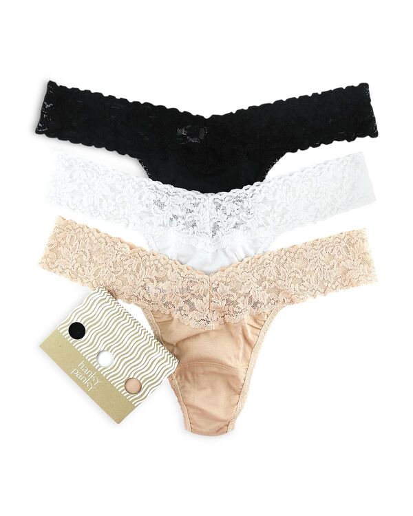 �ϥ󥭡��ѥ󥭡� ��ǥ����� ������������� �ѥ�� ���åȥ� �����饤�� Hanky Panky Supima Cotton Low-Rise Thongse...