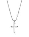 ジョン・ハーディー メンズ ネックレス・チョーカー アクセサリー Sterling Silver Classic Chain Cross Pendant Necklace 26 Silver(4)