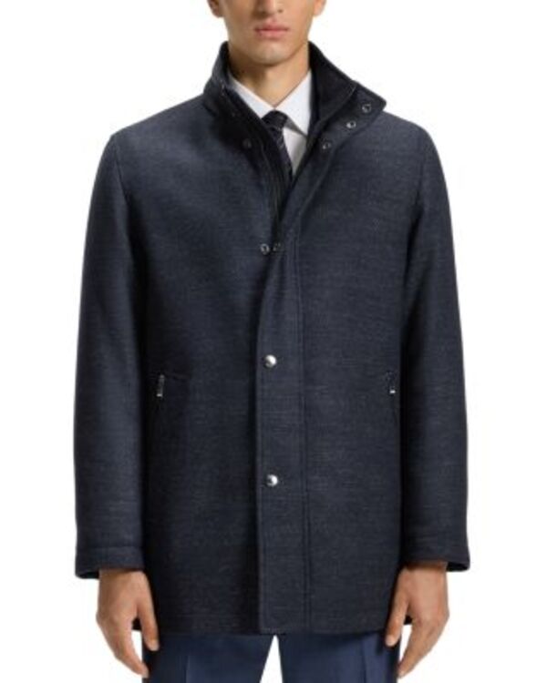 ボス メンズ アウター コート リラックスフィット BOSS Camron Relaxed Fit Coat Medium Grey グレー